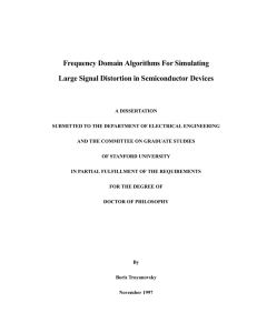 Frequency Domain Algorithms for Simulating Large Signal Distortion