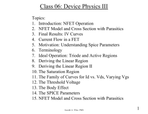 Class 06: Device Physics III