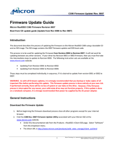 Firmware Update Guide