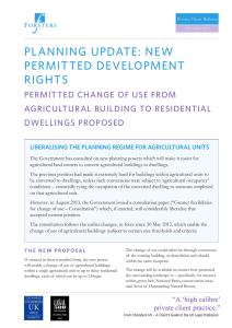 Planning update: new permitted development rights
