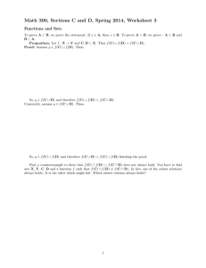 Math 300, Sections C and D, Spring 2014, Worksheet 3