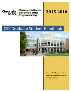 CSE Graduate Student Handbook - Administration