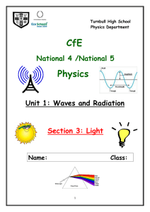 Nat4- Nat5 Unit 1 Section 3 - Light -Update