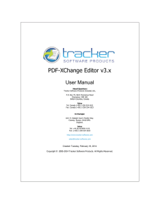 PDF-XChange Editor v3 - Tracker Software Products