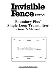Boundary Plus Single Loop Transmitter