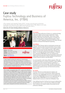 Case study Fujitsu Technology and Business of America, Inc.