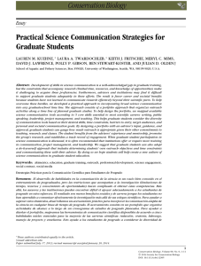 Practical Science Communication Strategies for Graduate Students