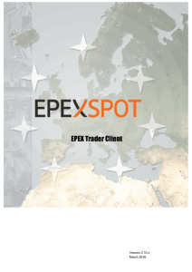 EPEX Trader Client