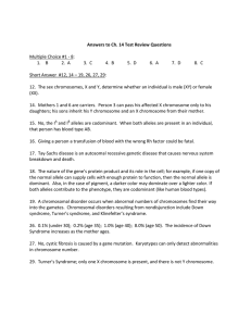 Answers to Ch. 14 Test Review Questions Multiple Choice #1