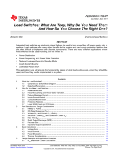 Basics of Load Switches