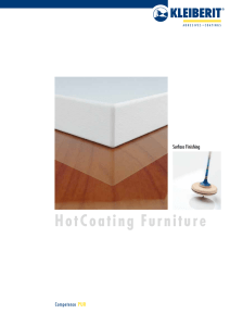 KLEIBERIT HotCoating® - furniture subject folder