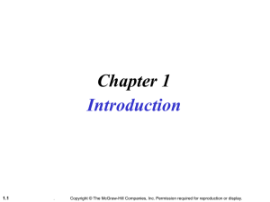 Chapter 1 Introduction