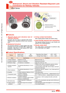 Waterproof, Shock and Vibration Resistant Bayonet Lock