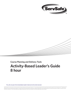 Activity-Based Leader`s Guide 8 hour