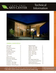 Technical Information - Lone Tree Arts Center