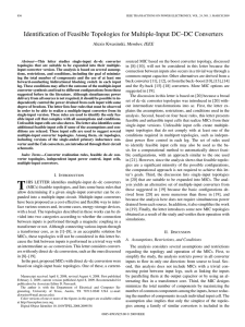 Identification of Feasible Topologies for Multiple