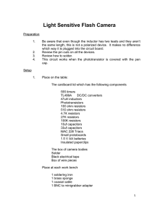 Light Controlled Camera
