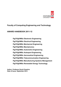 award handbook - Staffordshire University