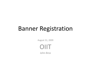 Banner Registration
