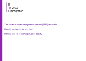 The sponsorship management system (SMS) manuals Step by step