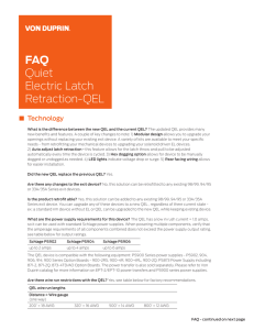 FAQ Quiet Electric Latch Retraction-QEL