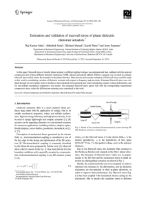 Estimation and validation of maxwell stress of planar dielectric