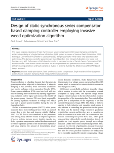 Design of static synchronous series compensator