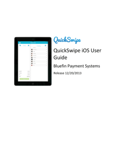 QuickSwipe iOS User Guide