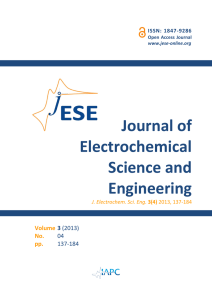 J. Electrochem. Sci. Eng. 3(4) 2013, 137-184
