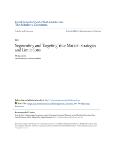 Segmenting and Targeting Your Market: Strategies and Limitations