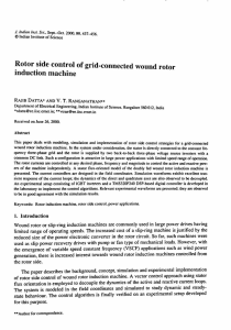 Rotor side control of grid-connected wound rotor induction machine