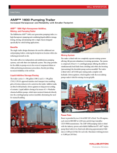 AMP™ 1600 Pumping Trailer