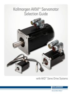 Kollmorgen AKM Servomotor Selection Guide