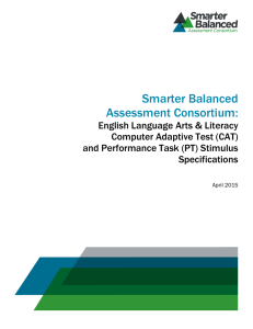 ELA Stimulus Specifications - Smarter Balanced Assessment