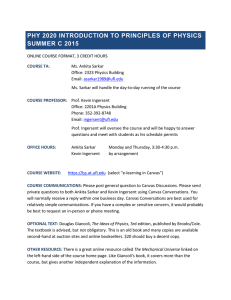 Syllabus (Summer C) - University of Florida