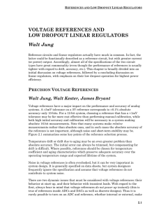 VOLTAGE REFERENCES AND LOW DROPOUT LINEAR