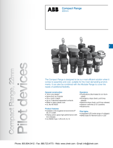 ABB 22mm Compact Range Pilot Devices