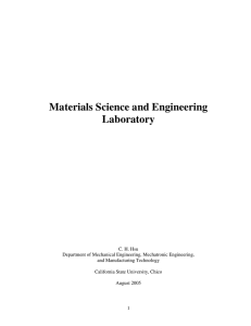 Materials Science and Engineering Laboratory