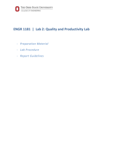 ENGR 1181 | Lab 2: Quality and Productivity Lab