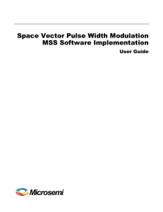 Space Vector Pulse Width Modulation MSS