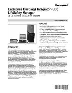 74-3201-2 - Enterprise Buildings Integrator (EBI) LifeSafety Manager