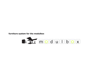 furniture system for the modulbox