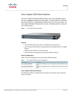 Cisco Catalyst 2350 Series Switches