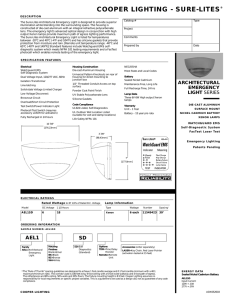 COOPER LIGHTING - SURE-LITES®