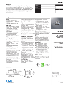 Spec Sheet - Cooper Industries