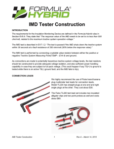 (IMD) Tester Information