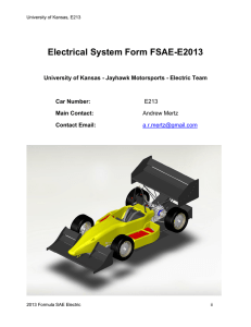 Electrical System Form FSAE