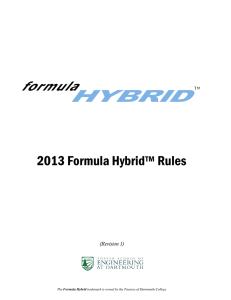 2011 Formula Hybrid Rules