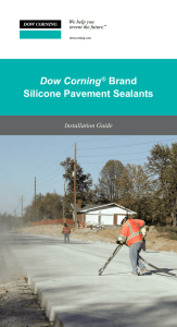 Dow Corning® Brand Silicone Pavement Sealants | Installation Guide