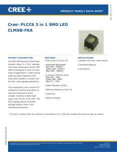 Cree PLCC6 3 in 1 SMD LED:CLYBA-FKA